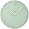 Wanduhr Kelly Ø ca. 50x,8cm - Weiß/Grün, Glas/Papier (50,8cm) - Premium Living