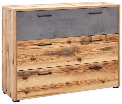Komoda Alicante - siva/boje smreke, Moderno, drvni materijal/plastika (120/89,4/38cm) - Modern Living