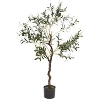 Műnövény Olajfa Cserépben - zöld, Basics, műanyag (120cm)