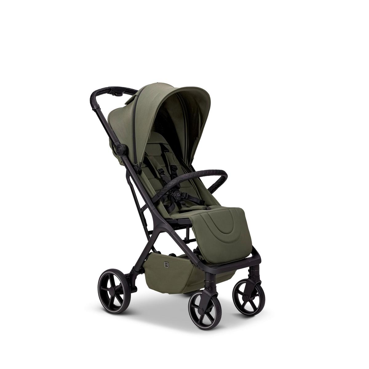 WÓZEK SPACEROWY ZOE+ - oliwkowa zieleń, Basics (80/50/103cm) - Moon