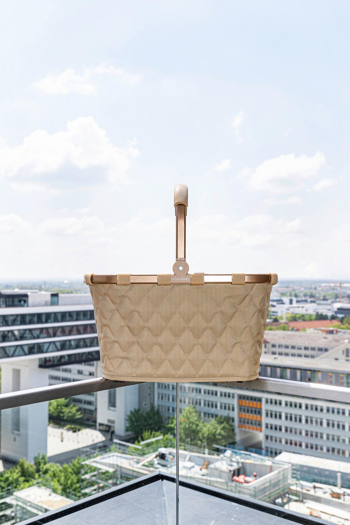 KOSZYK NA ZAKUPY BK6046 - beżowy, Basics, tkanina (49/29/28cm) - Reisenthel