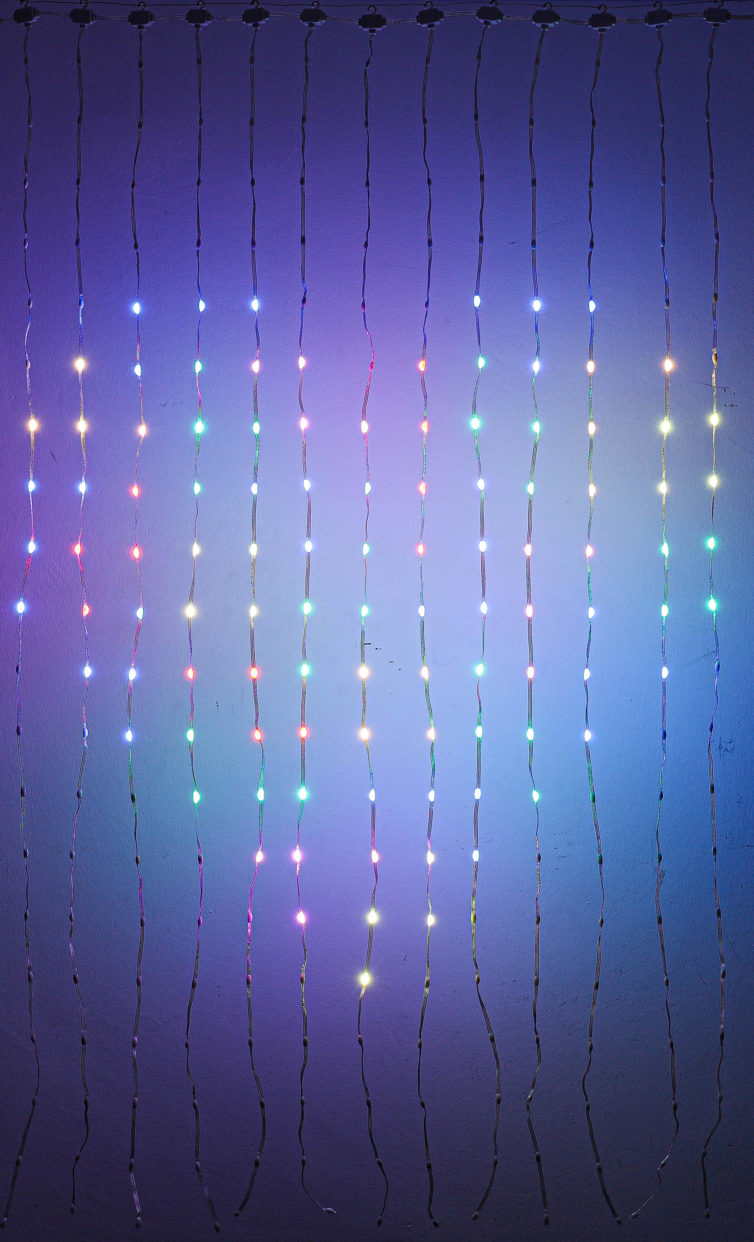 LED-DEKOLEUCHTE VORHUN - Transparent/Schwarz, KONVENTIONELL, Kunststoff (140/140cm) - Mömax