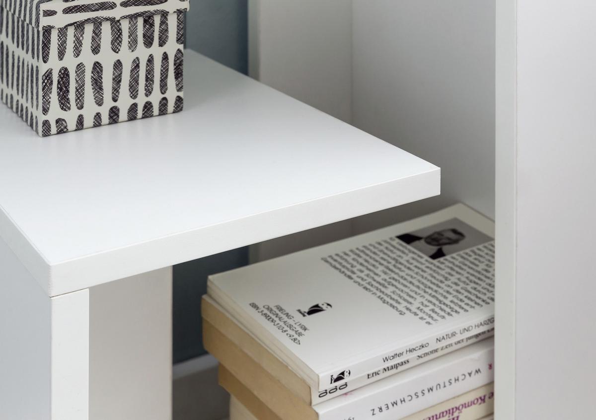 Mizica Wl5.696, Bela - bela, Design, leseni material (30/35/61cm) - MID.YOU