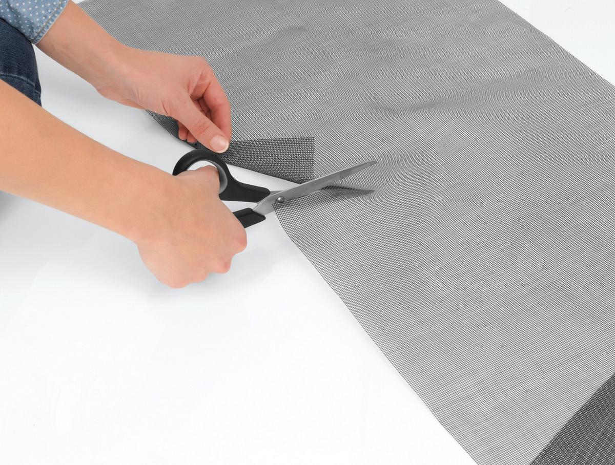 Insektenschutzgitter Easymaxx in Schwarz 130x150cm - Schwarz, Kunststoff/Metall (130/150cm)