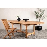 GARTENTISCH KENYA - Teakfarben, KONVENTIONELL, Holz (180/120/75cm) - Gardenson