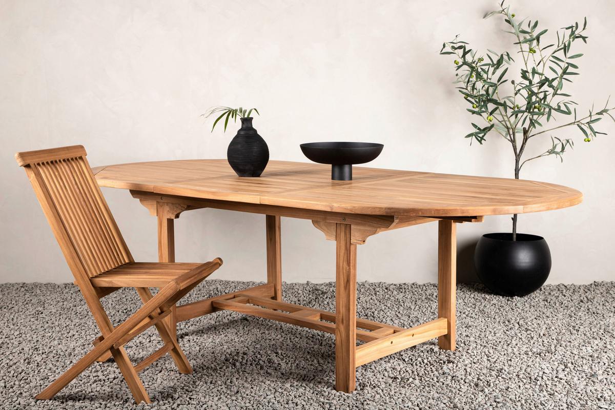 GARTENTISCH KENYA - Teakfarben, KONVENTIONELL, Holz (180/120/75cm) - Gardenson