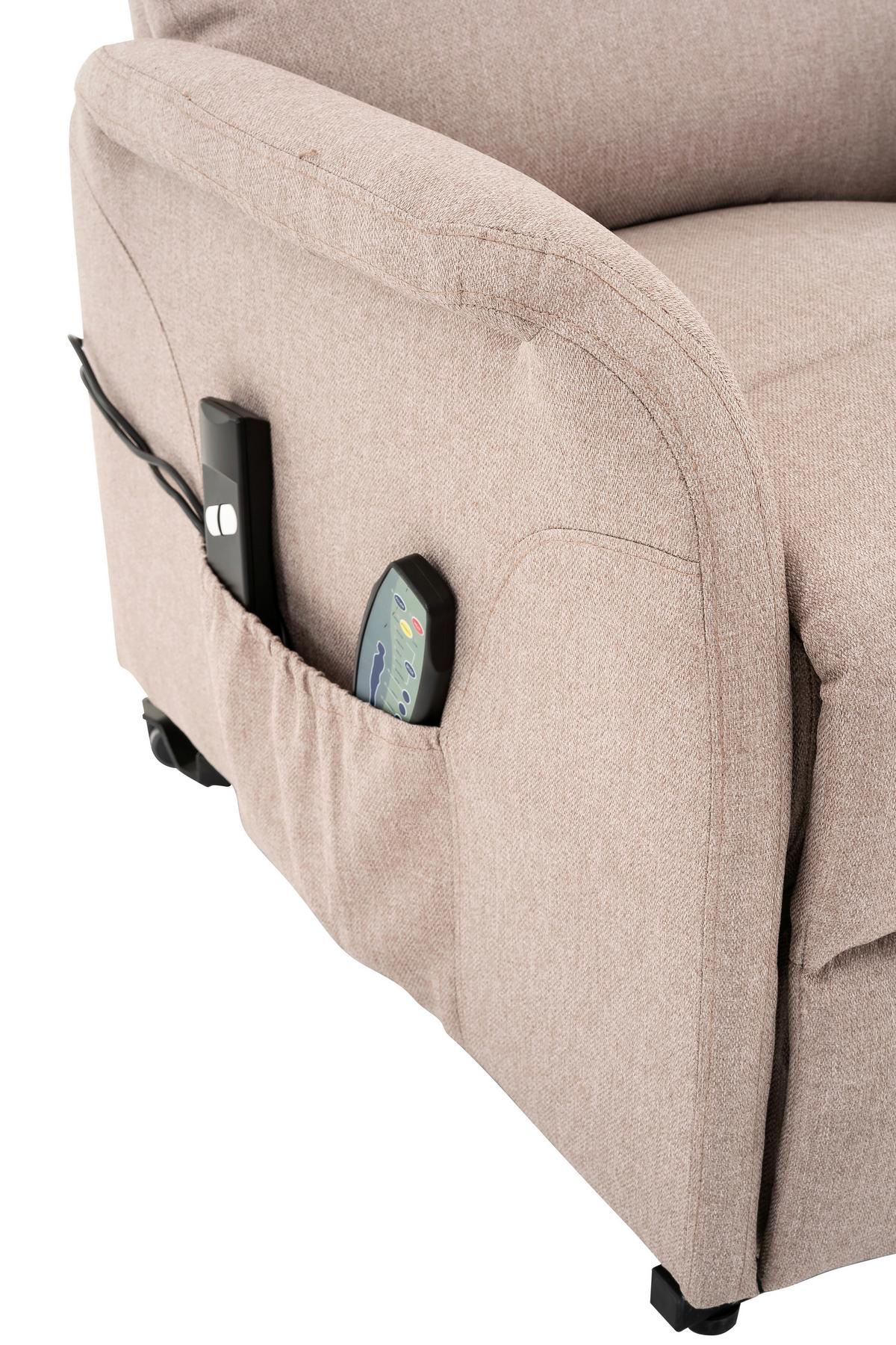 Počivalnik Luxo, Peščena Barva - črna/peščene barve, Design, kovina/umetna masa (68/100/94cm) - Livetastic