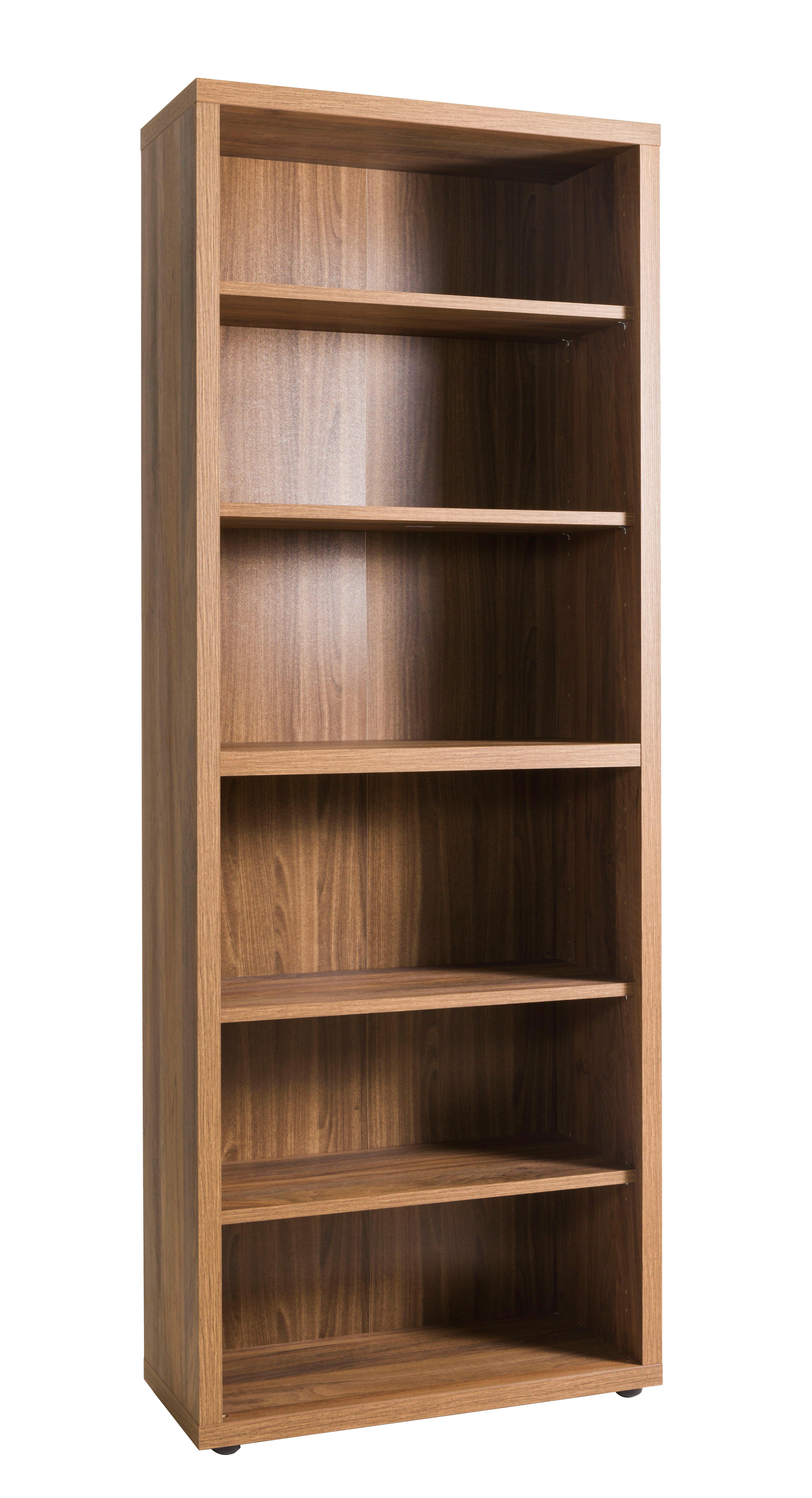 Etajeră Rilega - nucă, Modern, material pe bază de lemn (82,1/216,8/35,5cm) - Modern Living