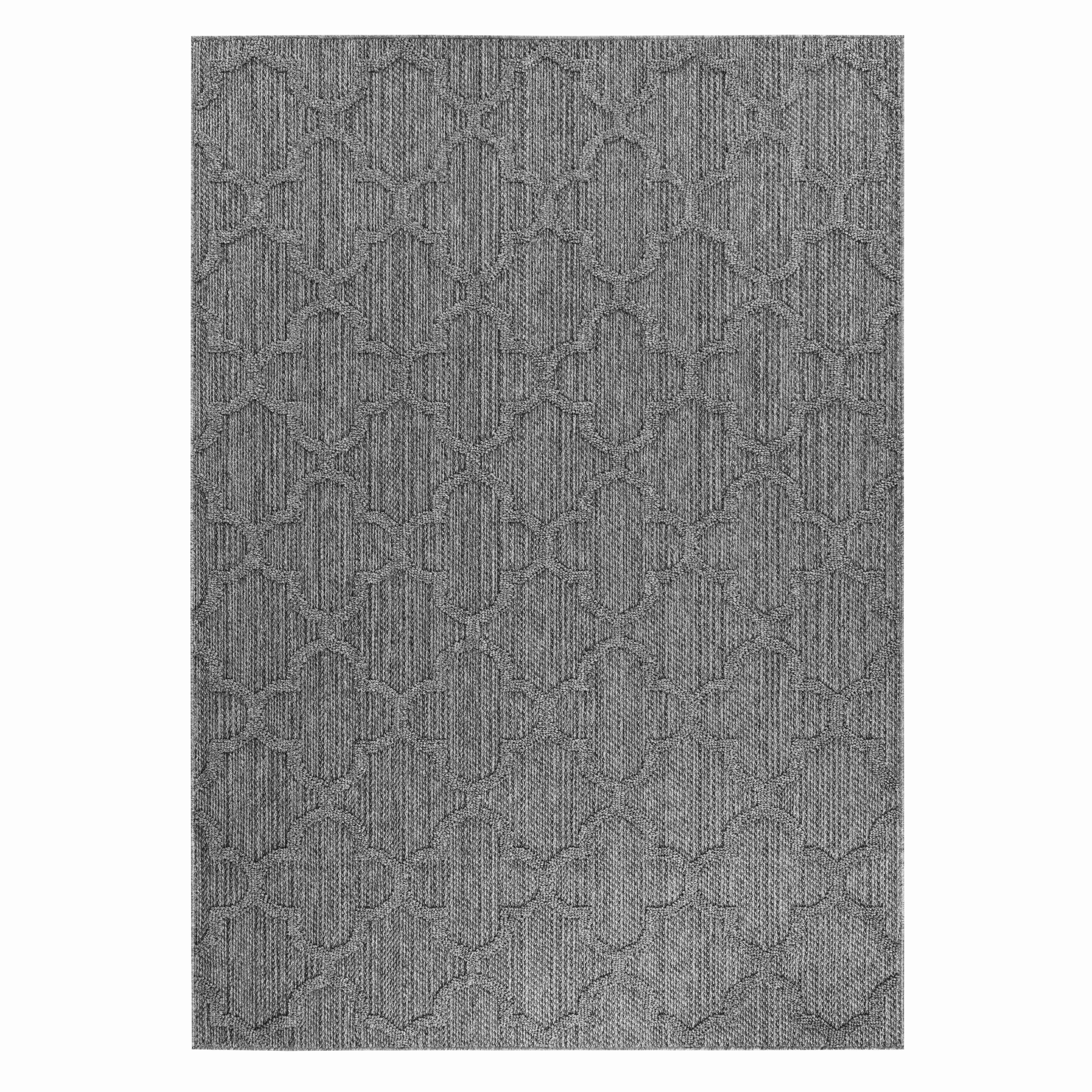 Outdoorteppich Patara Grau ca. 240x340cm - Grau, Design, Textil (240/340cm) - Novel