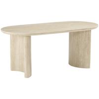 Jedilna Miza Molde, Bež, 180x90 - barve hrasta/bež, Moderno, kamen/leseni material (180/90/76cm) - P & B