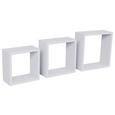 Raft De Perete Simple 3 - alb, Modern, plastic (30/30/12cm) Raft De Perete Simple 3 - alb, Modern, plastic (30/30/12cm)