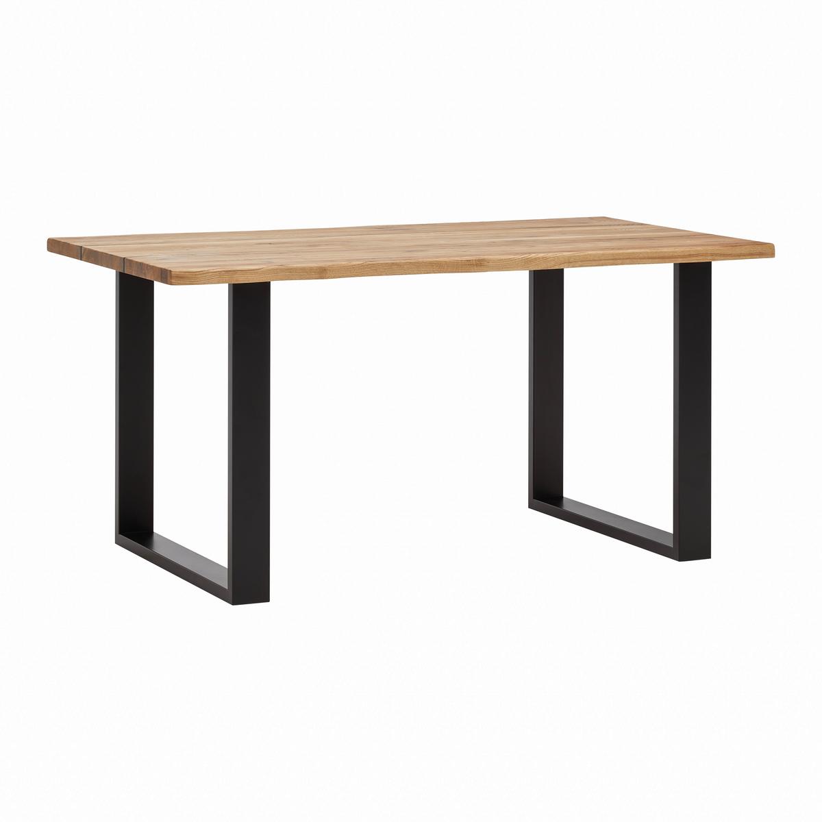 Esstisch Brook Eichefarben - Eichefarben/Schwarz, Modern, Naturmaterialien/Holz (180/90/75,5cm) - Mömax