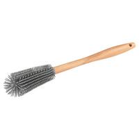 Perie de silicon pentru tăvi Wenko - maro, Basics, plastic/lemn - Wenko