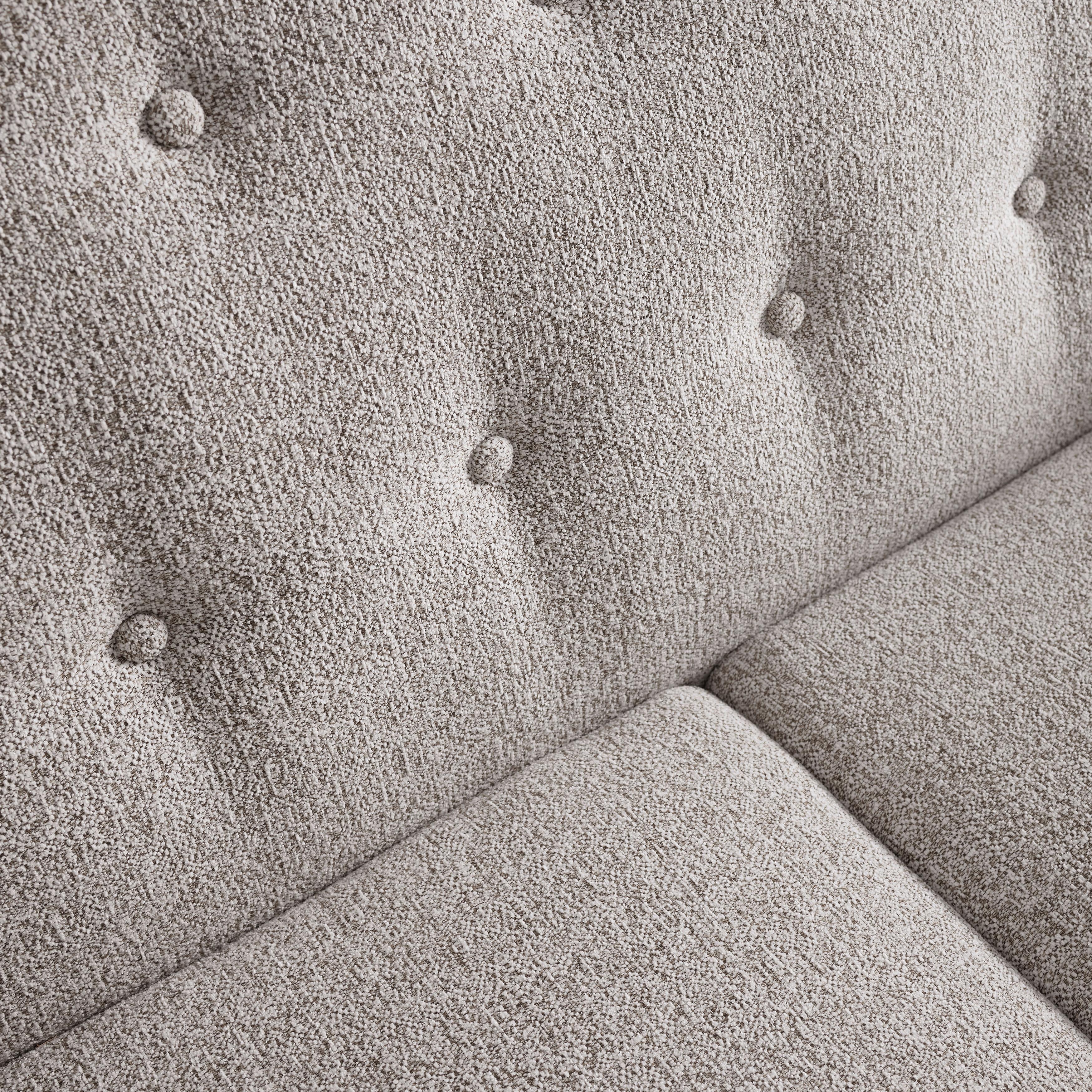 Sofa Lory Beige Webstoff - Beige/Naturfarben, MODERN, Holz/Textil (170/78/86cm) - Bessagi Home