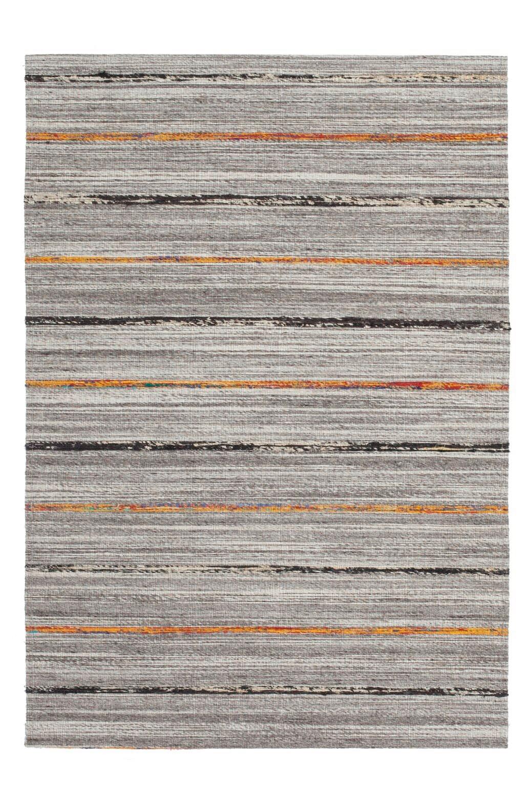 Handwebteppich Duarte 110 Natur/orange120x170 - Naturfarben/Orange, Basics, Textil (120/170cm) - Kayoom
