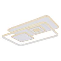 LED-Deckenleuchte Roderick in Weiß max. 55 Watt - Chromfarben/Opal, Basics, Kunststoff/Metall (44/65/6cm) - Globo