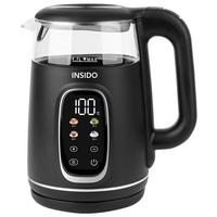 Wasserkocher Sio Schwarz max. 1850-2200 Watt - Schwarz, KONVENTIONELL, Glas/Kunststoff (21,7/16/25cm) - Insido