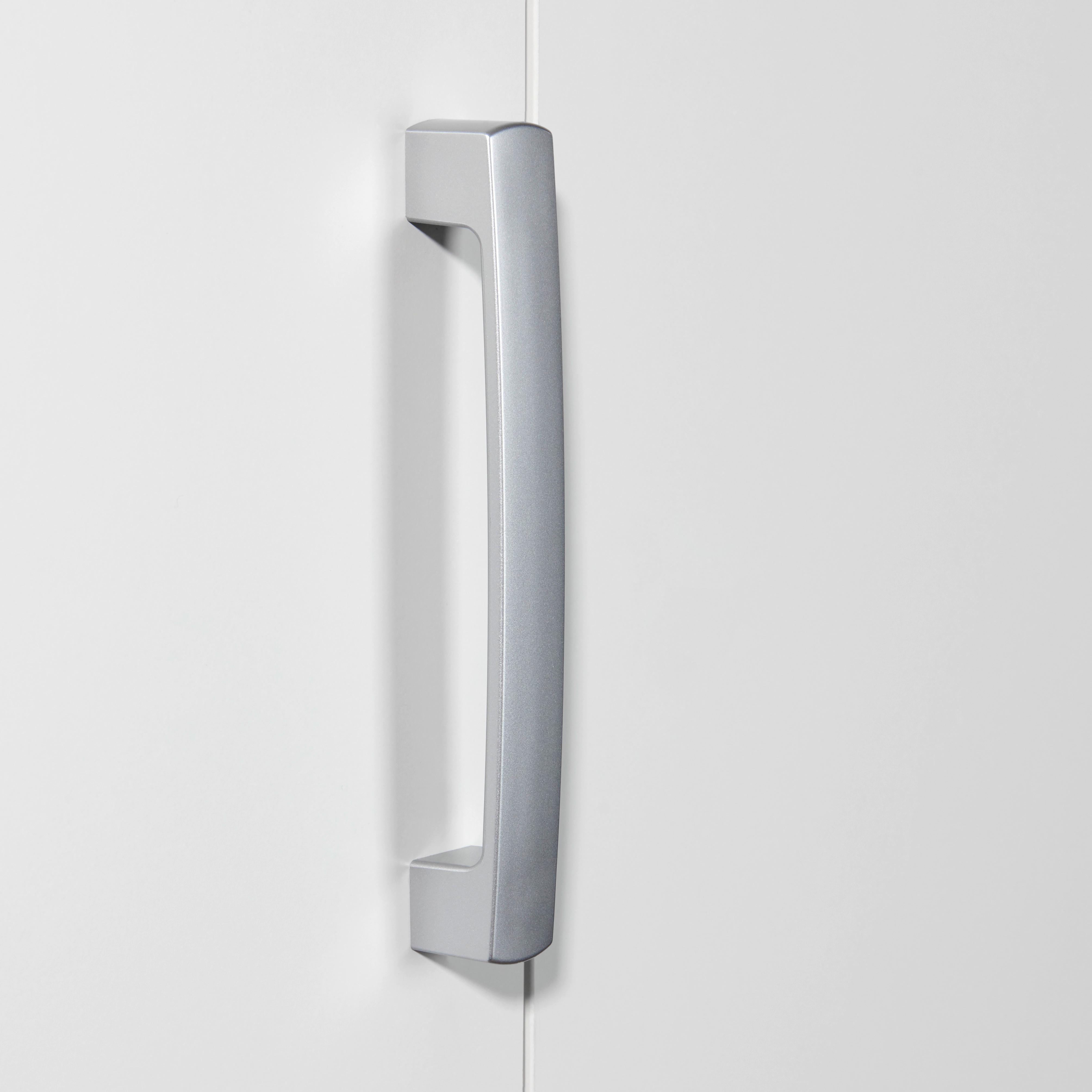 Mâner Unit - culoare aluminiu, Modern, plastic (18/2,2/2,2cm) - Based