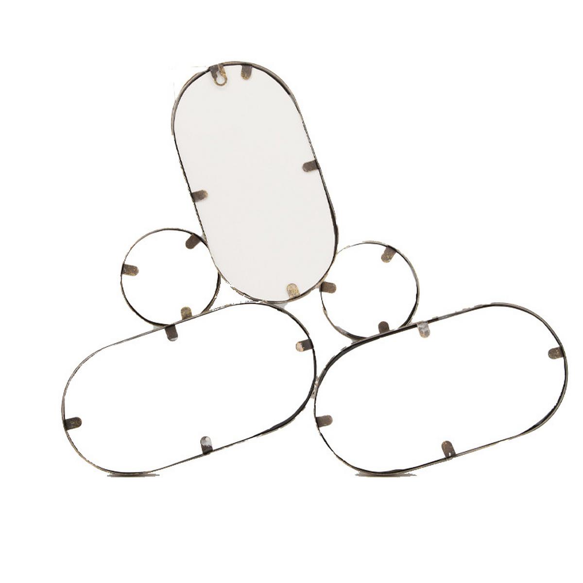 LUSTRO ŚCIENNE 43343-694 - kolor złoty, Basics, metal/szkło (55/50.5/4cm)