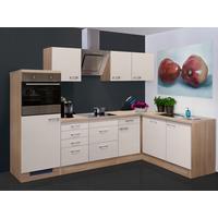 Kotna Kuhinja Z Aparati Nepal, Kašmir, Barva Hrasta - barve nerjavečega jekla/kašmir, Moderno, kovina/leseni material (280/170cm) - FlexWell