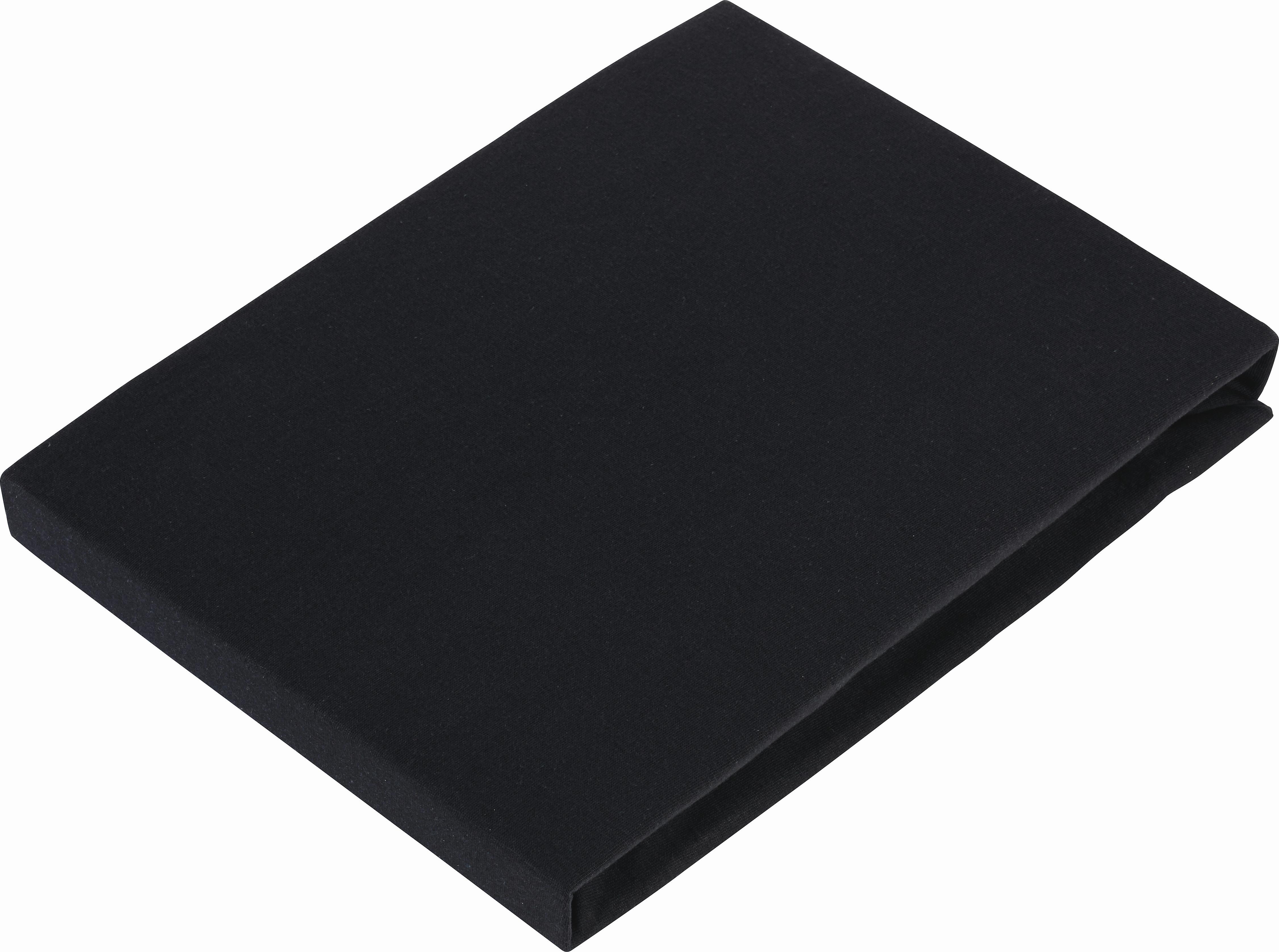 Fixleintuch Basic in Schwarz ca. 100x200cm - Schwarz, Textil (100/200cm) - Modern Living