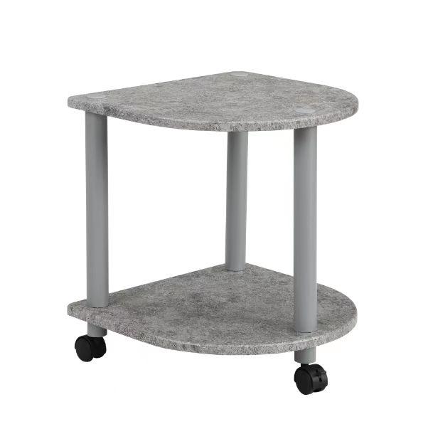 Măsuță FELIX OT-7597-02 - gri, Modern, plastic/metal (40/45/40cm) - Based