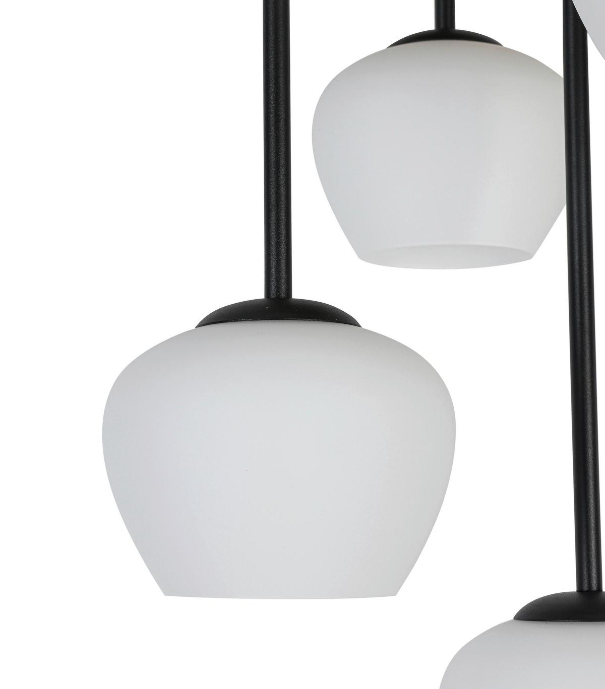 LAMPA WISZĄCA TAIRA - kolor dębowy/czarny, Trend, materiał drewnopochodny/metal (38/39/59cm) - Collett's Monde