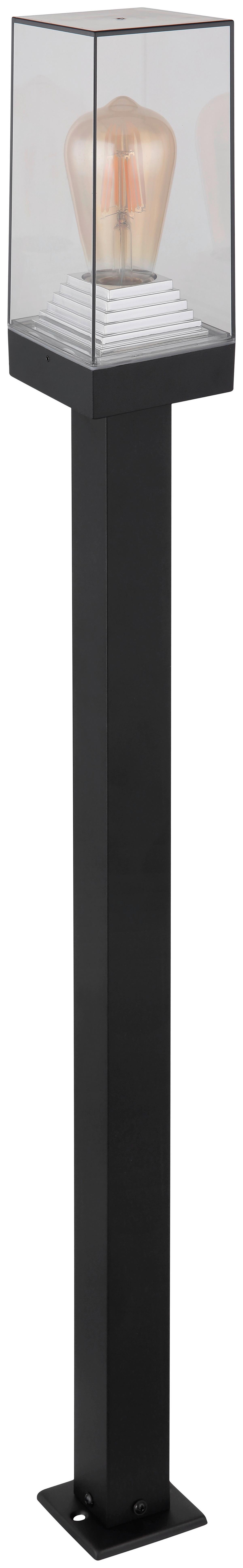 Cestna Svetilka 31372 - črna/prozorno, Basics, kovina/umetna masa (10/10/100cm) - Globo