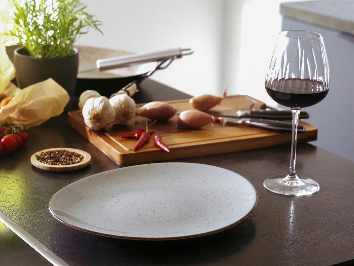 Set Krožnikov Za Zrezke Stein, 4-Delni - svetlo siva, Basics, keramika (30,5/26cm) - Creatable