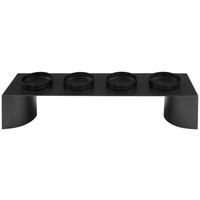 Kerzenhalter Tessa in Schwarz - Schwarz, Metall (50/14/12cm) - Visiona