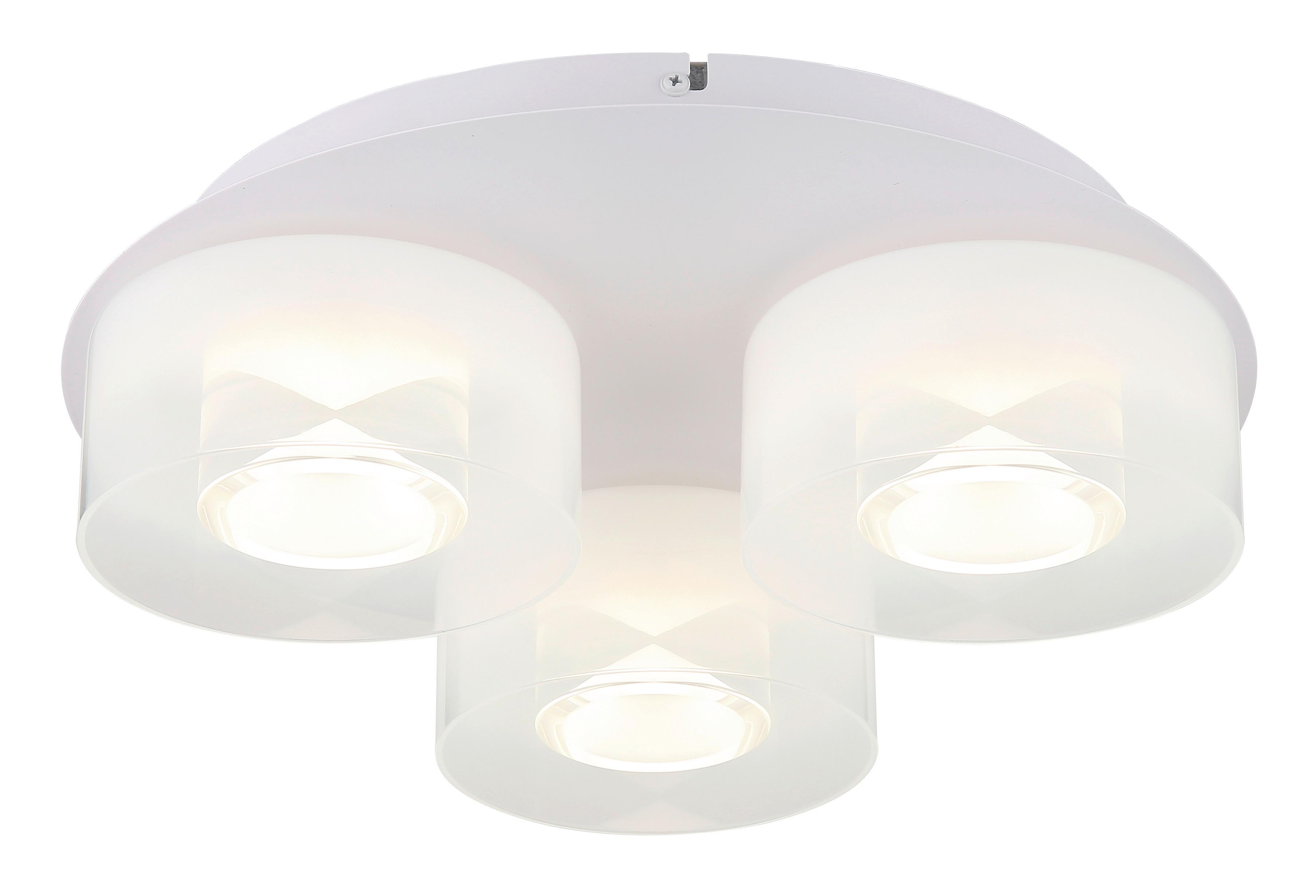 LAMPA SUFITOWA LISSI - biały/opal, Design, tworzywo sztuczne/metal (38/11,5cm) - Collett's Monde