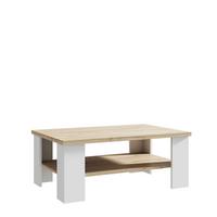 Măsuță de cafea ELARA - alb/stejar Bianco, Modern, material pe bază de lemn (107/42,8/67cm) - Modern Living