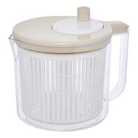 Uscător de salată Poly - bej/transparent, Basics, plastic (2,5l)