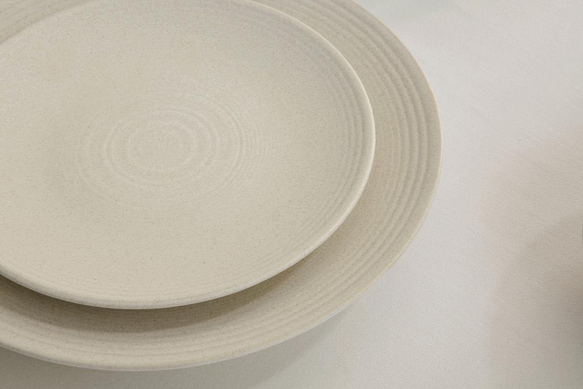 SERWIS OBIADOWO-ŚNIADANIOWY BELLA VISTA CREME - kremowy, Basics, ceramika (29,50/32,50/29cm) - ASA