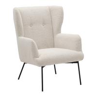 Fotelja Norbi - crna/krem, Natur, drvo/metal (84/95/75cm) - Mömax