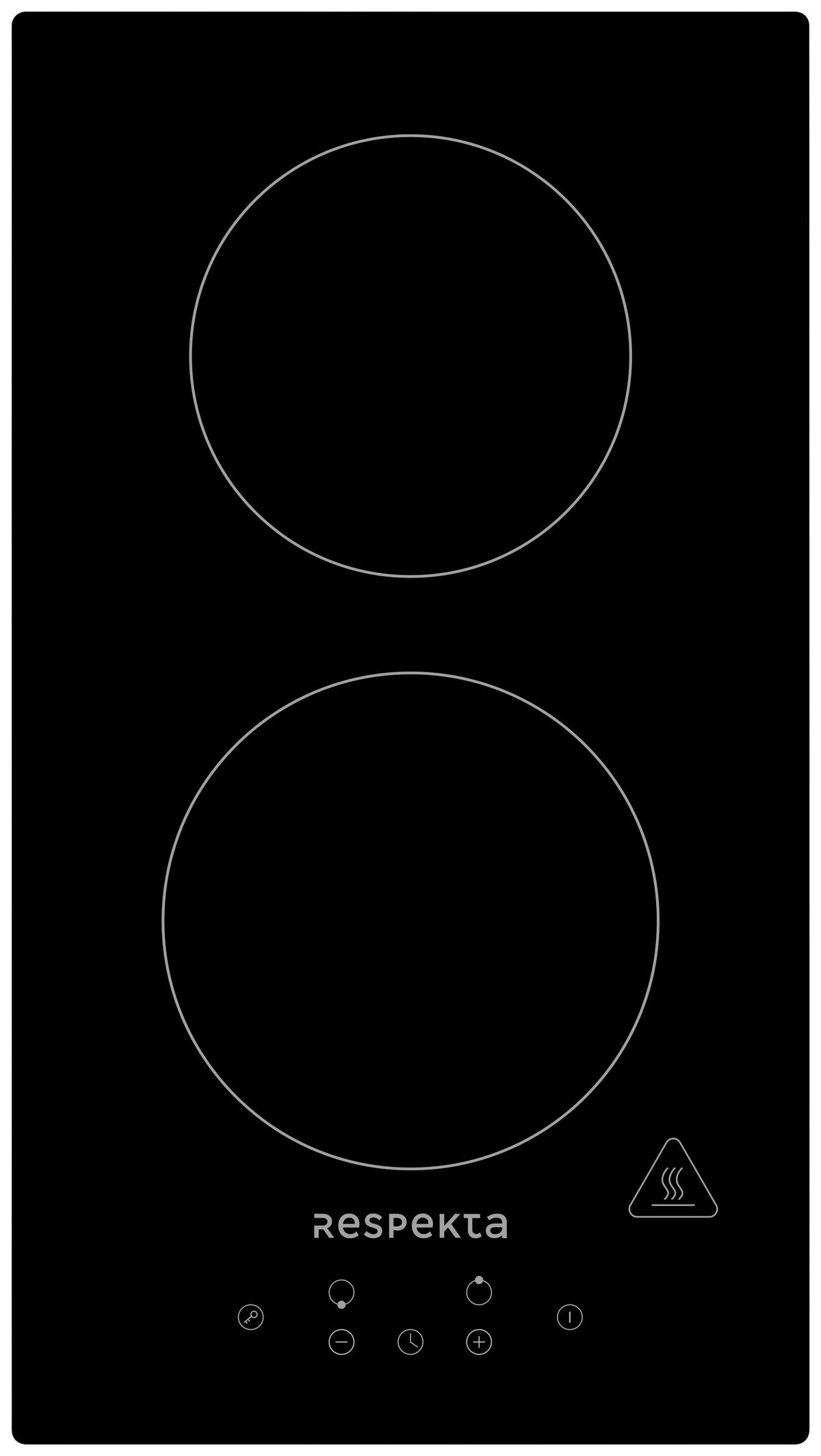 Indukcijska Kuhalna Plošča Domino, 29x52cm - črna, Basics, steklo (29/5,8/52cm) - Respekta