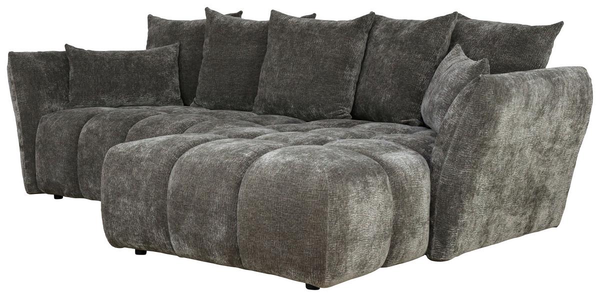Kutna Garnitura Cammellio - tamno siva/crna, Moderno, tekstil (296/189cm) - Mömax