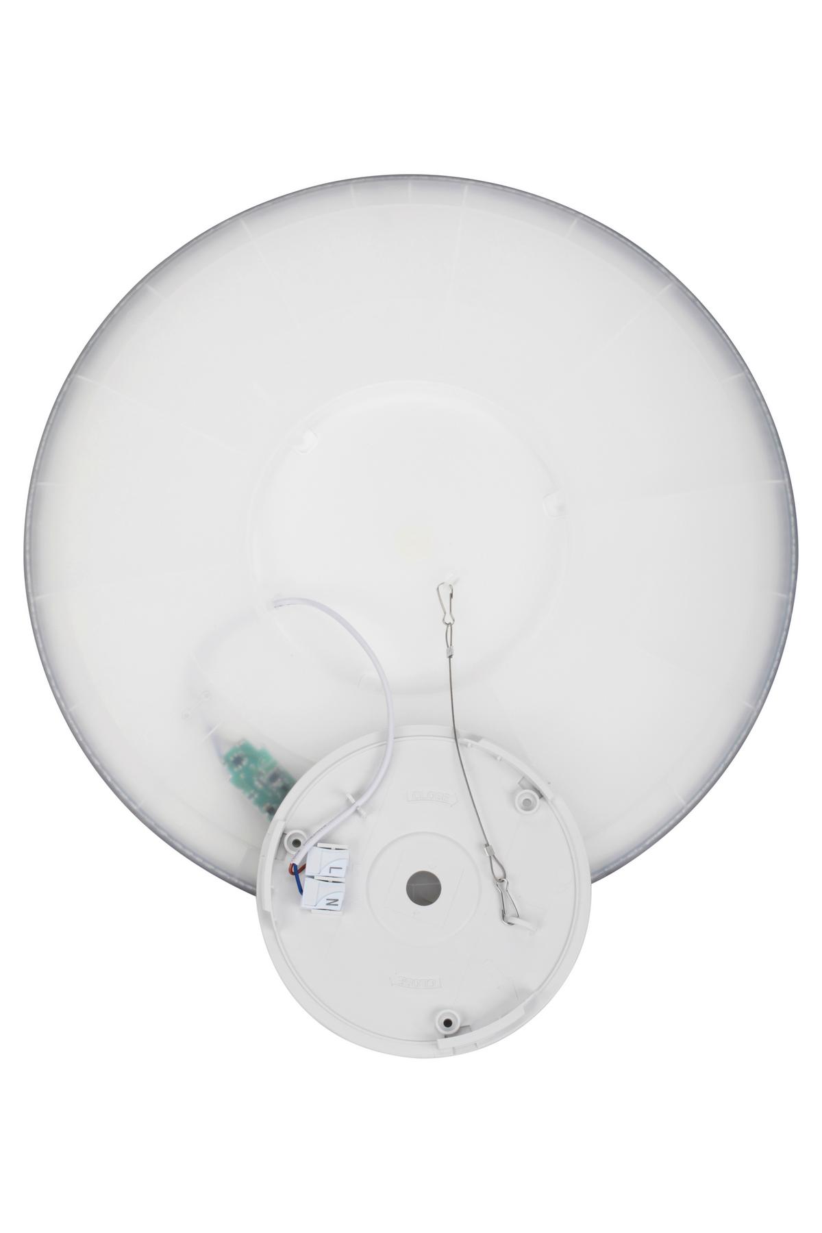 LAMPA SUFITOWA LED GIGA 8 *SBN* - czarny, Basics, tworzywo sztuczne (42/2,9cm) - Novel