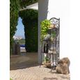 Gartenregal Nicolas - Schwarz/Braun, MODERN, Kunststoff/Metall (60/167/29cm) - MÖMAX modern living