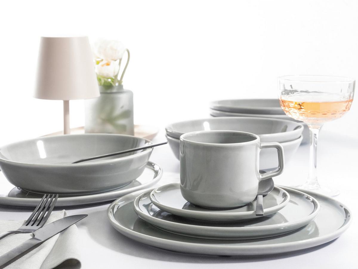 Kombinirani Servis Chef Collection, 30-Delni - svetlo siva, Basics, keramika - Creatable