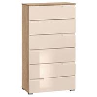 Komód Bézs-tölgy Szín Moon - bézs/tölgyfa színű, Modern, faalapú anyag (65/118/40cm)