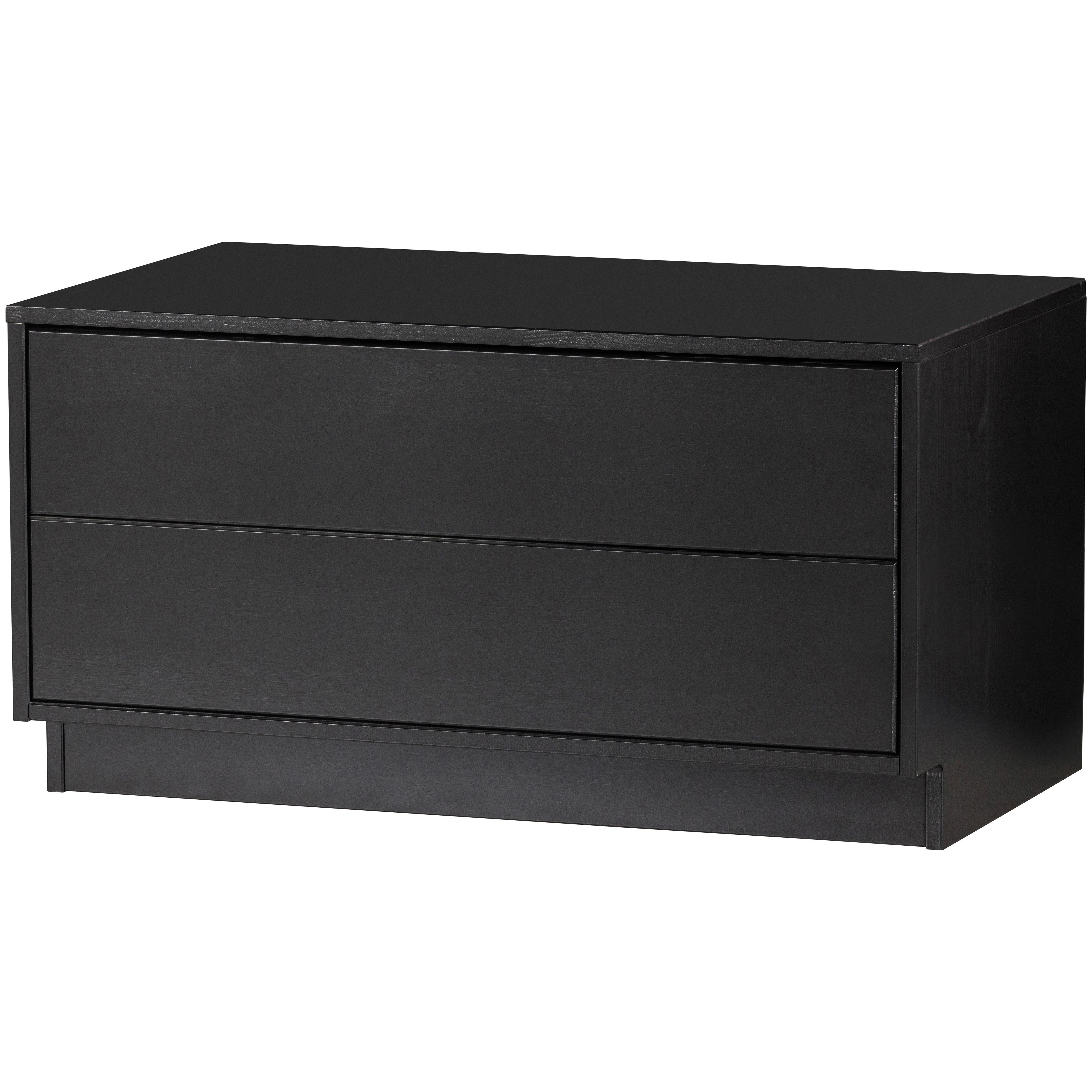 Lowboard Finca Schwarz - Schwarz, Design, Holz (75/40/40cm) - Livetastic