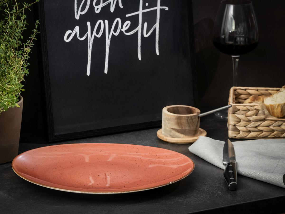 Set Krožnikov Za Zrezke Umbra, 4-Delni - opečnato rjava, Basics, keramika (30,5/26cm) - Creatable