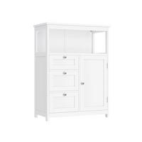 MIDISCHRANK FLOOR CABINET - Chromfarben/Weiß, MODERN, Holzwerkstoff/Metall (60/80/30cm) - MID.YOU