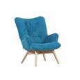Sessel in Türkis - Türkis/Naturfarben, Holz/Textil (80/94/44/96cm) - Premium Living Sessel in Türkis - Türkis/Naturfarben, Holz/Textil (80/94/44/96cm) - Premium Living
