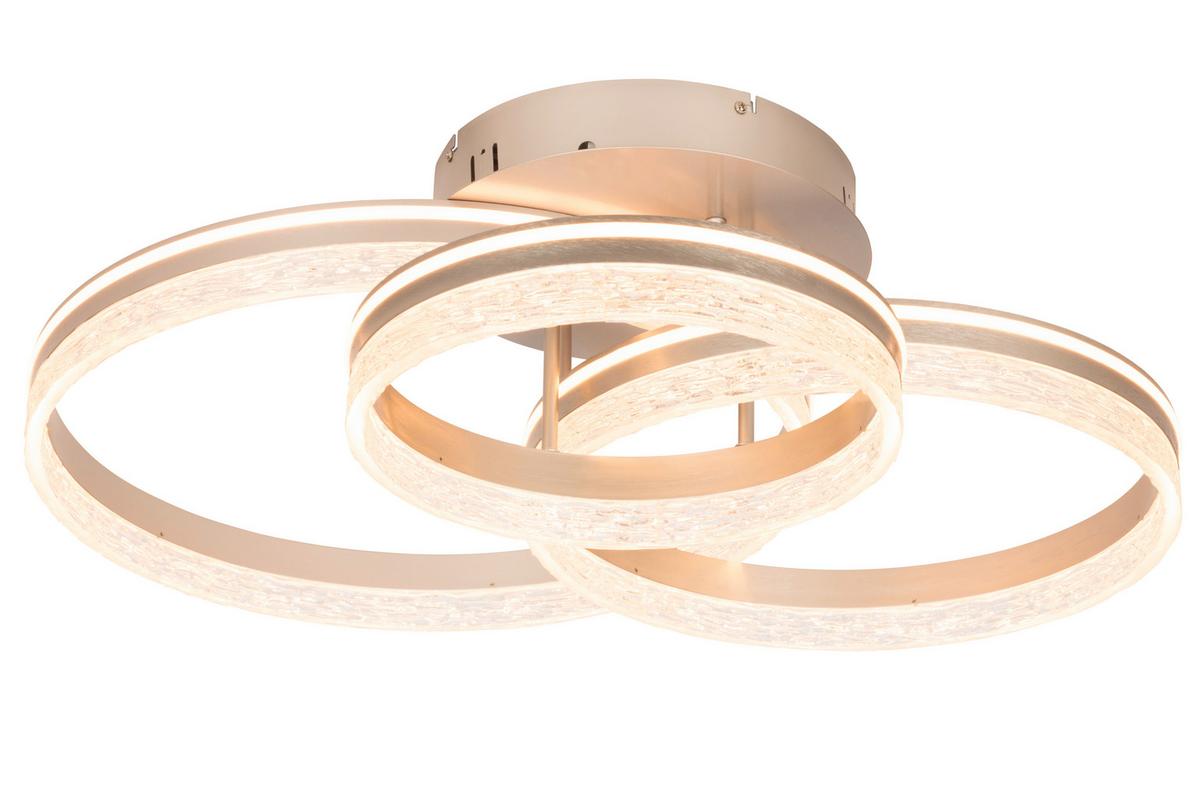 LAMPA SUFITOWA LED SWANSEA *SBN* - cappuccino, Design, tworzywo sztuczne/metal (72/63/22cm) - Novel