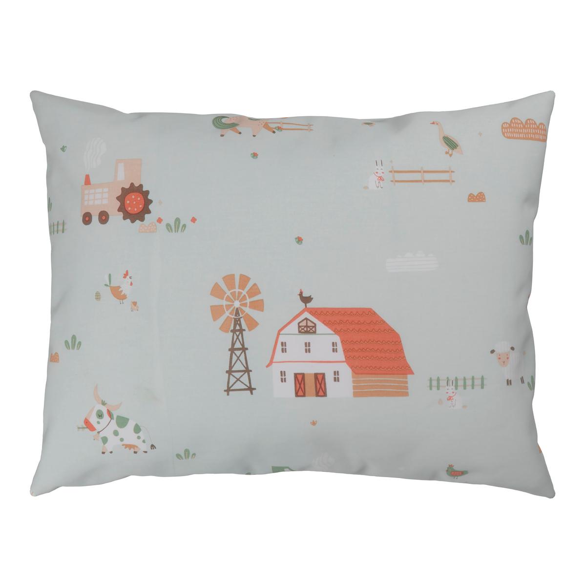 POŚCIEL NIEMOWLĘCA BAUERNHOF - zielony, Basics, tkanina (100/135cm) - Avelia