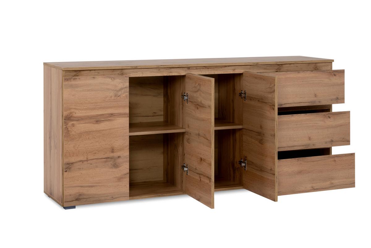 Široka Komoda Image 51a, Barva Hrasta - medeni hrast, Design, umetna masa/leseni material (178/80/40cm) - MID.YOU