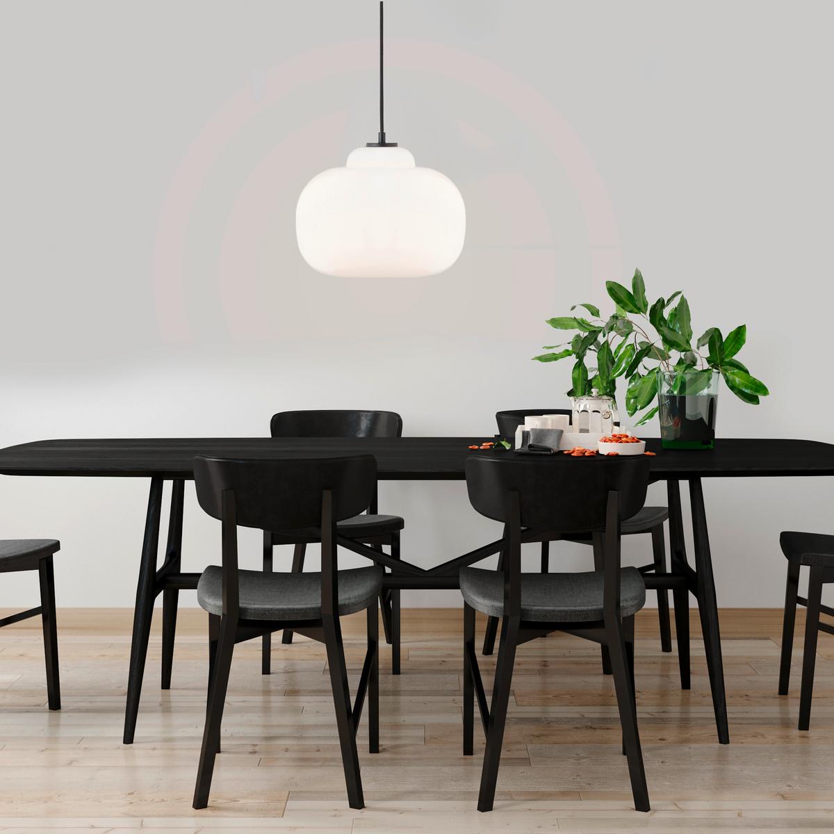 Pendelleuchte Blop Weiß max. 60 Watt - Weiß, Design, Glas/Metall (30/128,5cm) - Brilliant