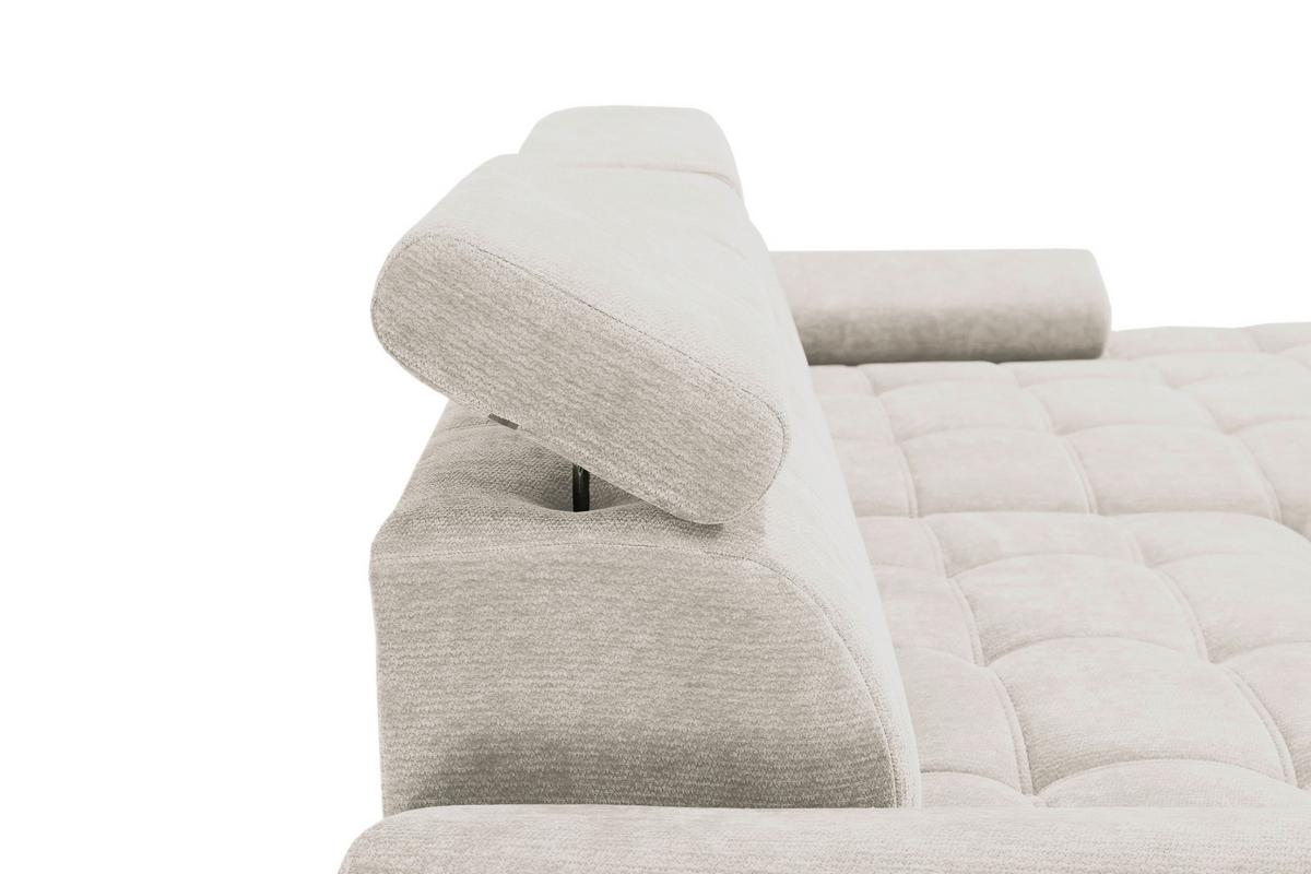 Kutna Garnitura Vegas - bež/crna, Design, drvo/tekstil (294/173cm) - Modern Living